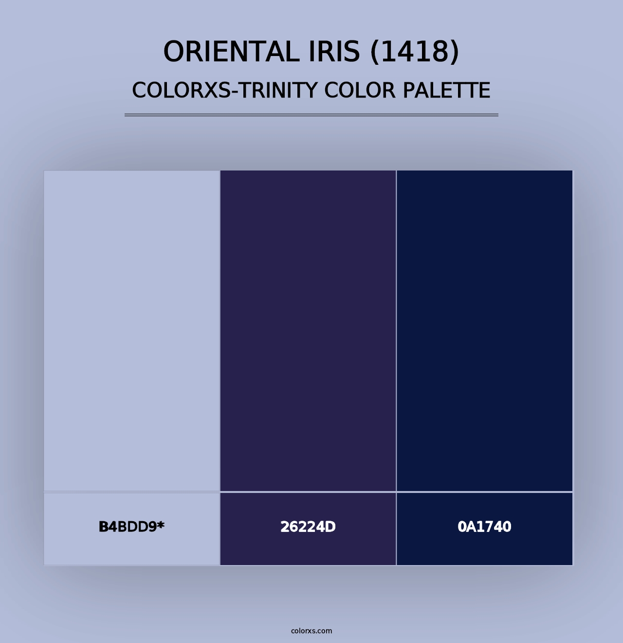 Oriental Iris (1418) - Colorxs Trinity Palette