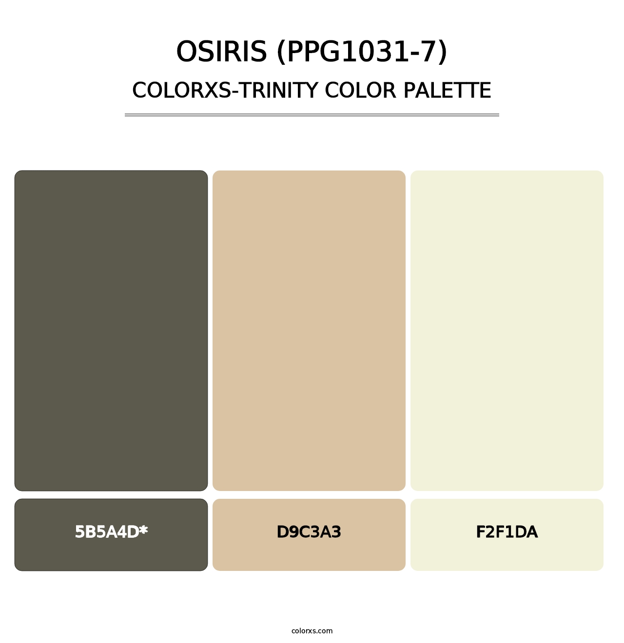 Osiris (PPG1031-7) - Colorxs Trinity Palette