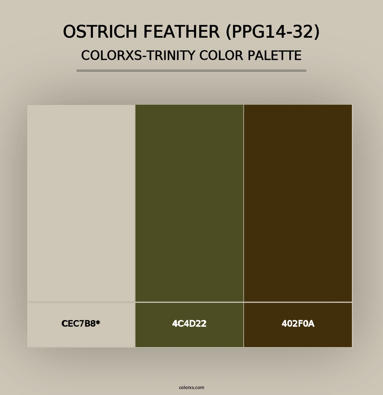 Ostrich Feather (PPG14-32) - Colorxs Trinity Palette