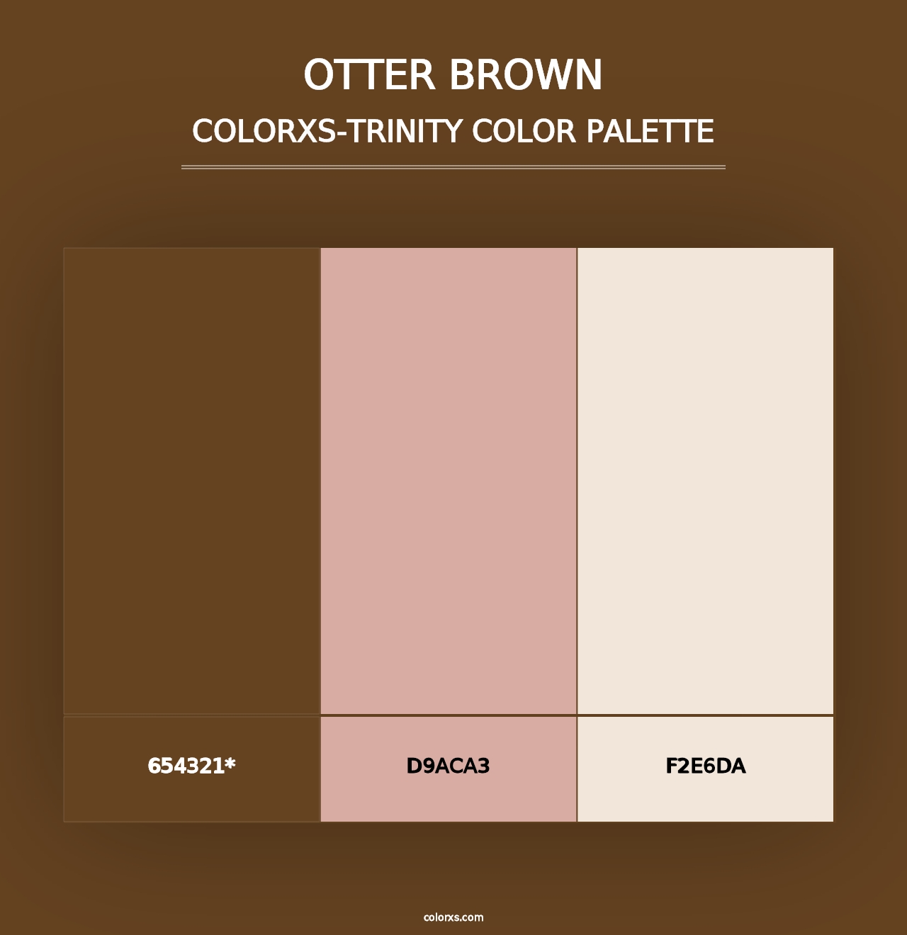 Otter Brown - Colorxs Trinity Palette