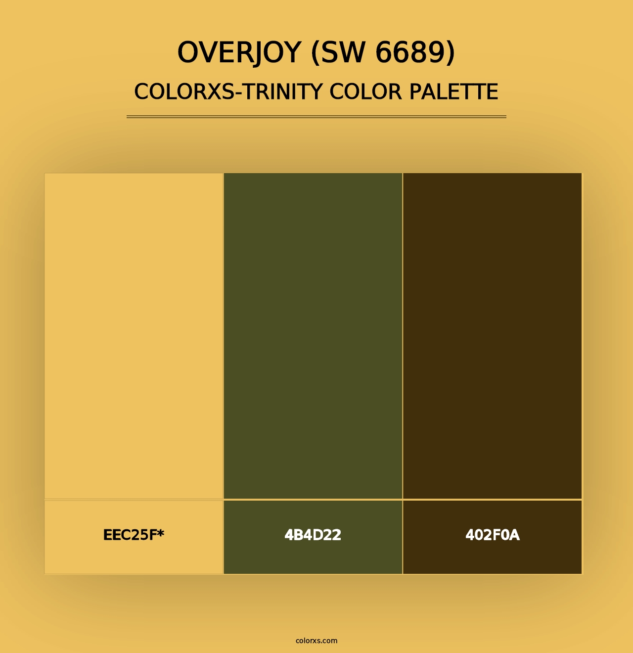 Overjoy (SW 6689) - Colorxs Trinity Palette