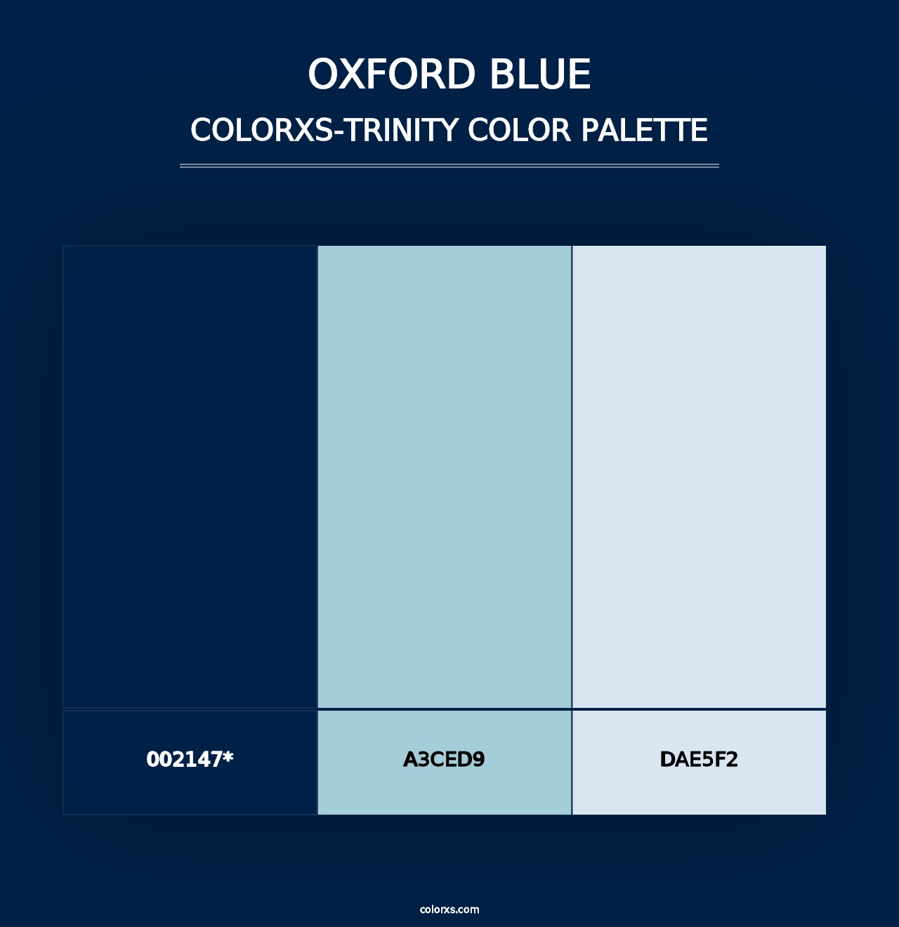 Oxford Blue - Colorxs Trinity Palette