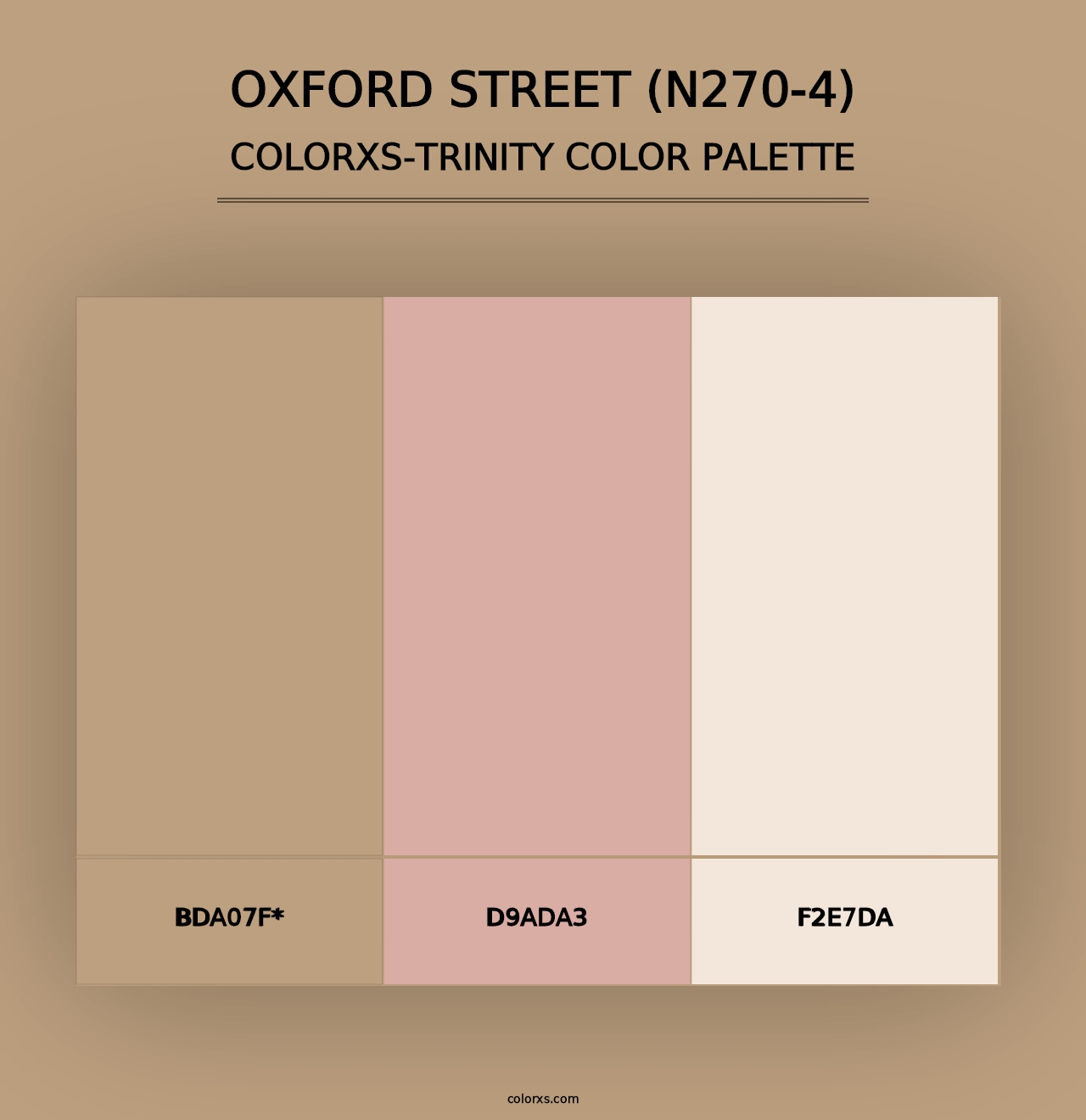 Oxford Street (N270-4) - Colorxs Trinity Palette