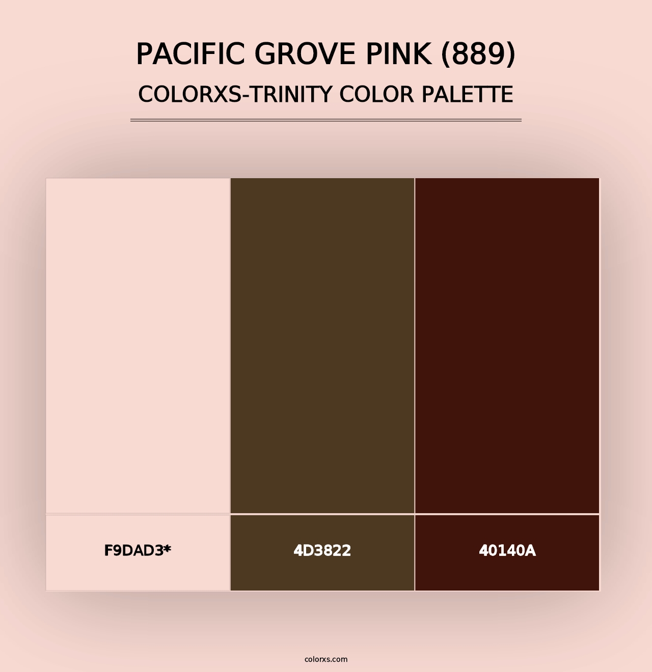 Pacific Grove Pink (889) - Colorxs Trinity Palette