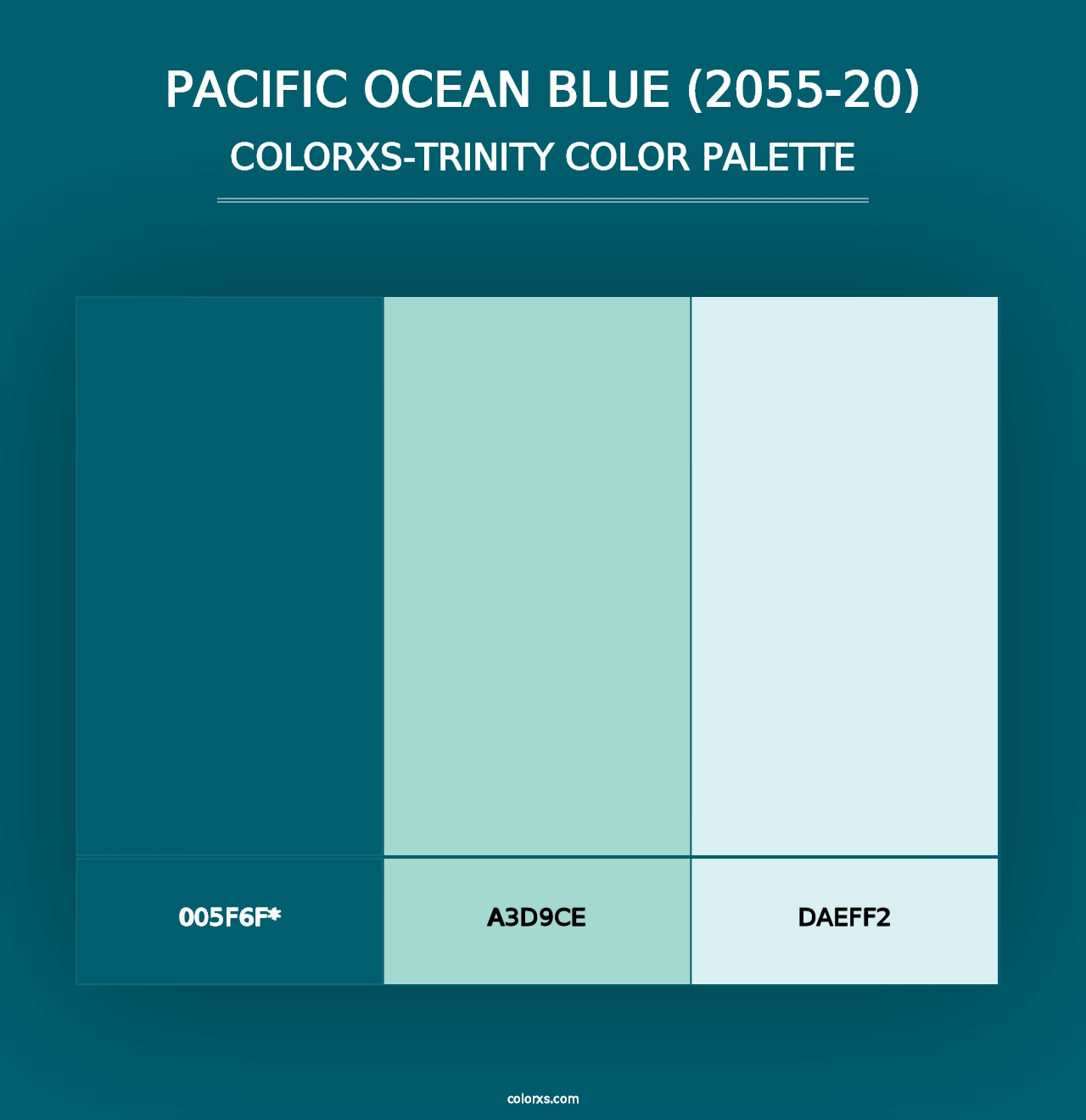 Pacific Ocean Blue (2055-20) - Colorxs Trinity Palette