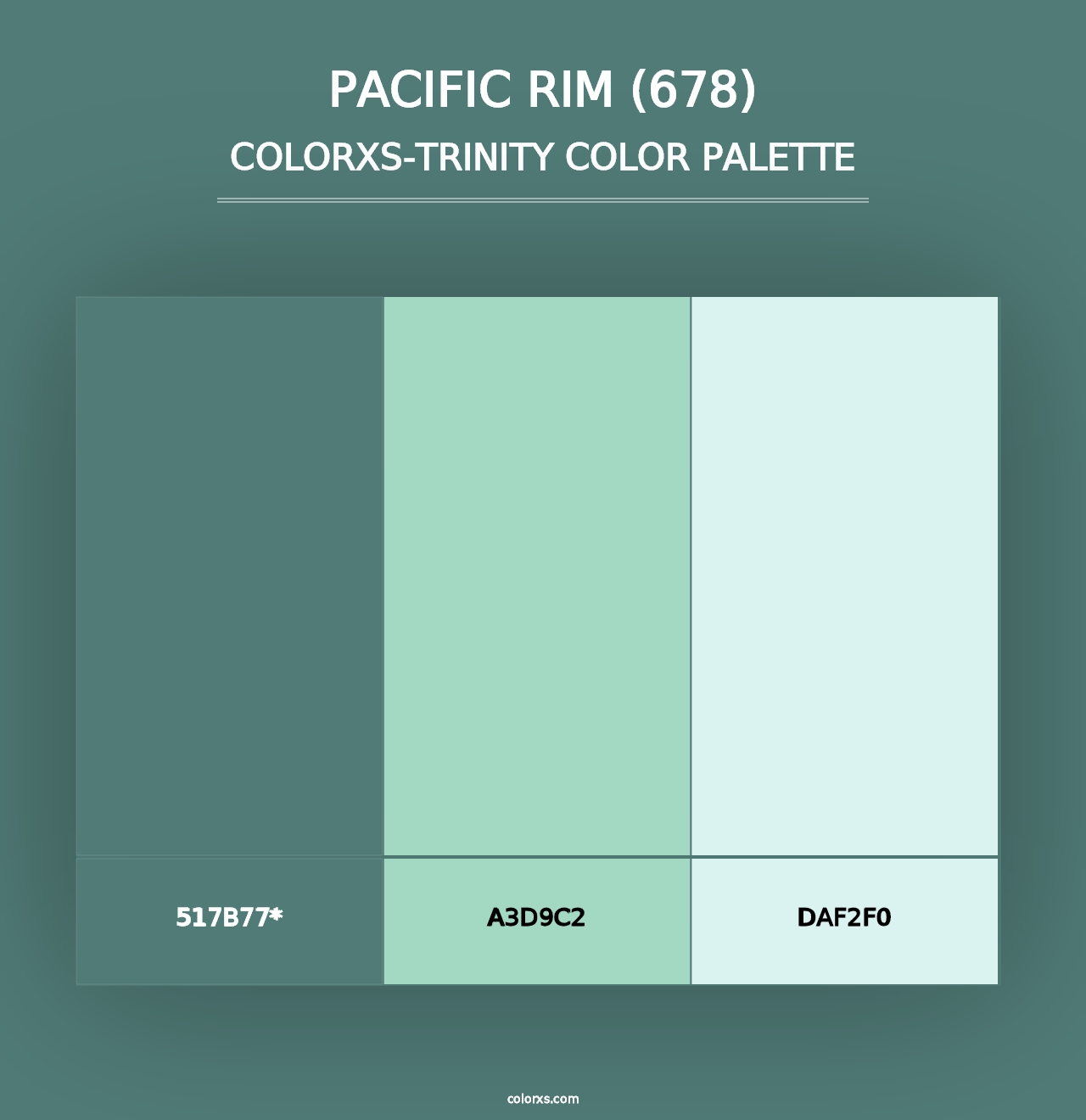 Pacific Rim (678) - Colorxs Trinity Palette