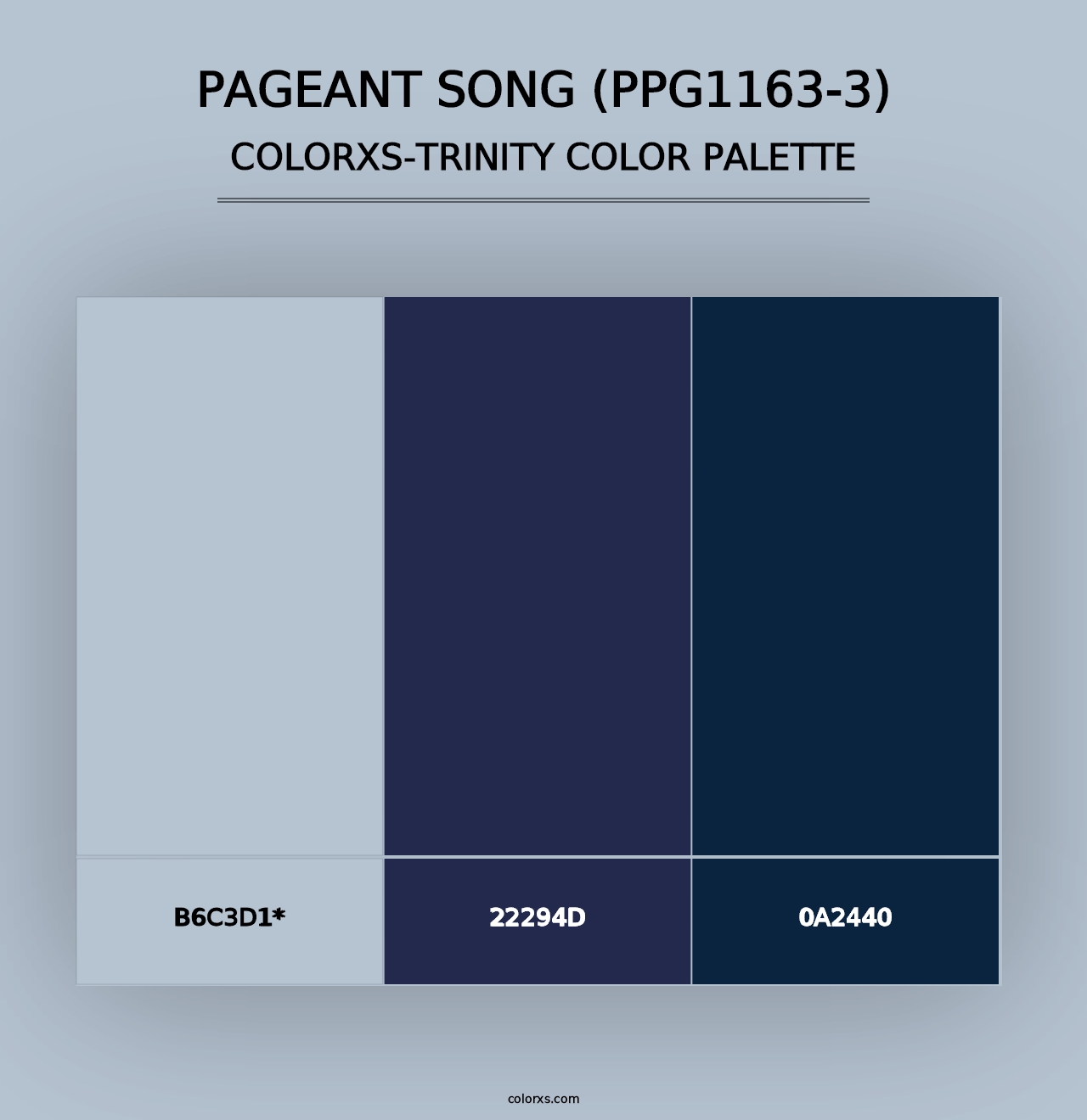 Pageant Song (PPG1163-3) - Colorxs Trinity Palette