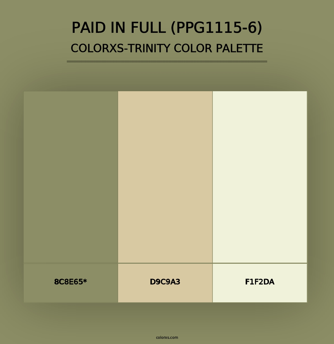 Paid In Full (PPG1115-6) - Colorxs Trinity Palette