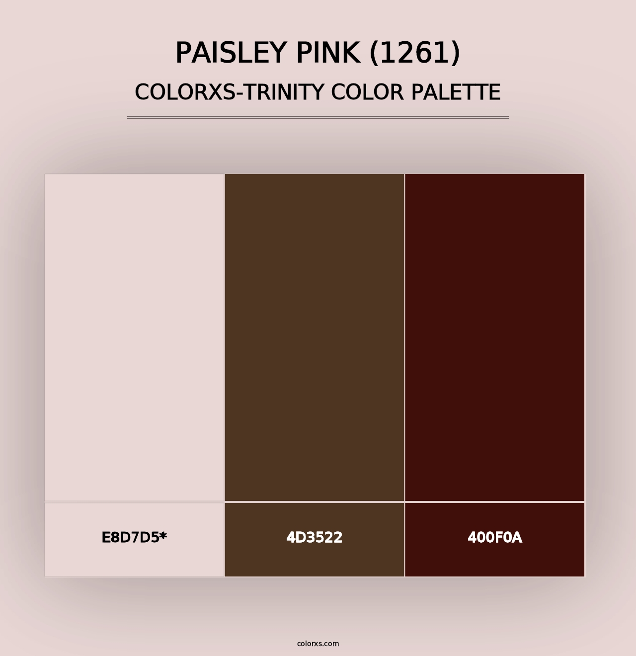 Paisley Pink (1261) - Colorxs Trinity Palette