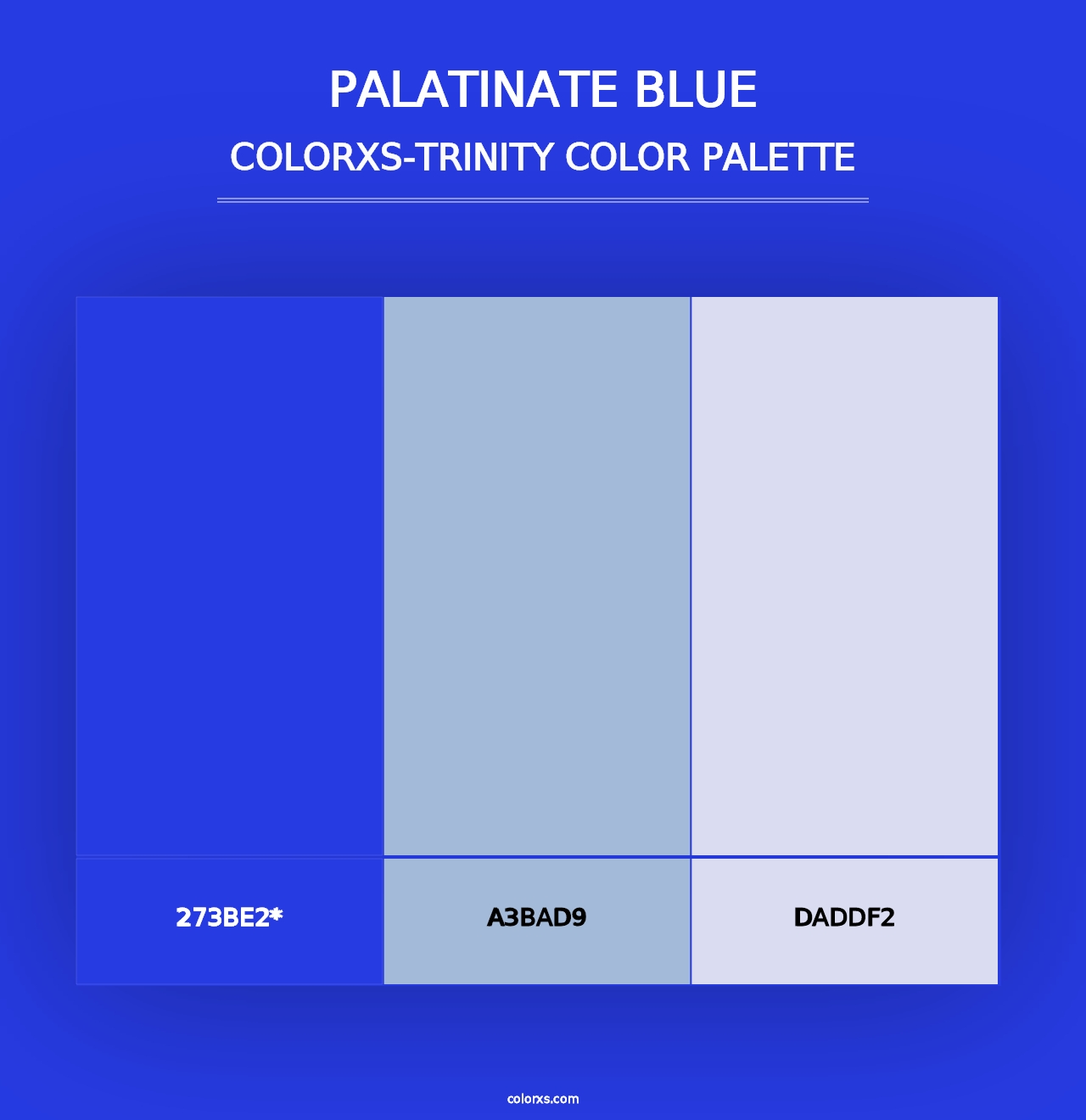 Palatinate Blue - Colorxs Trinity Palette