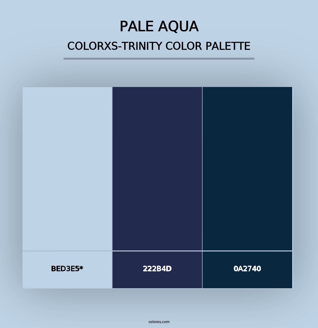 Pale Aqua - Colorxs Trinity Palette