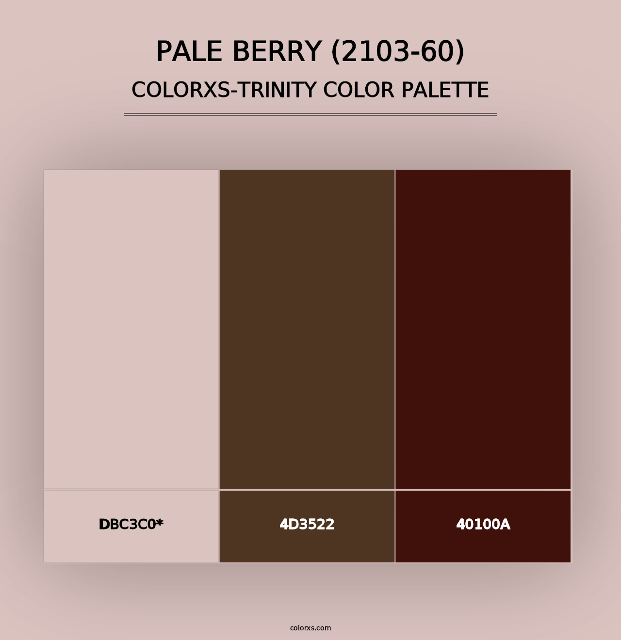 Pale Berry (2103-60) - Colorxs Trinity Palette