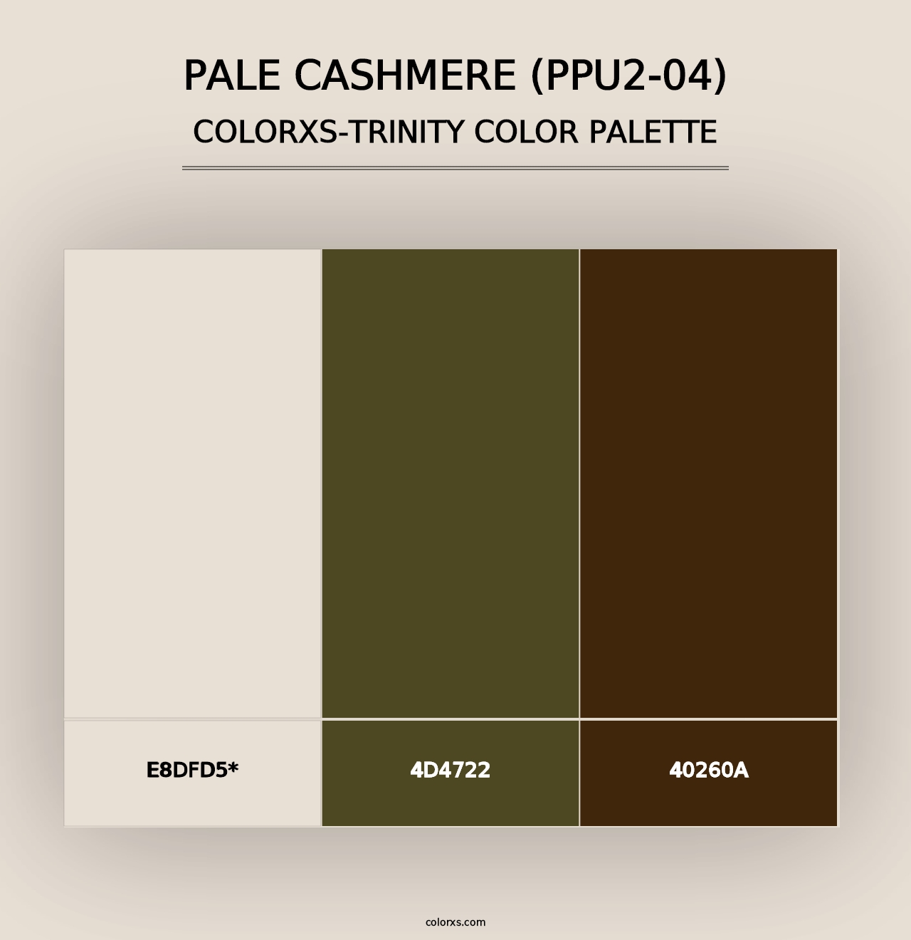 Pale Cashmere (PPU2-04) - Colorxs Trinity Palette