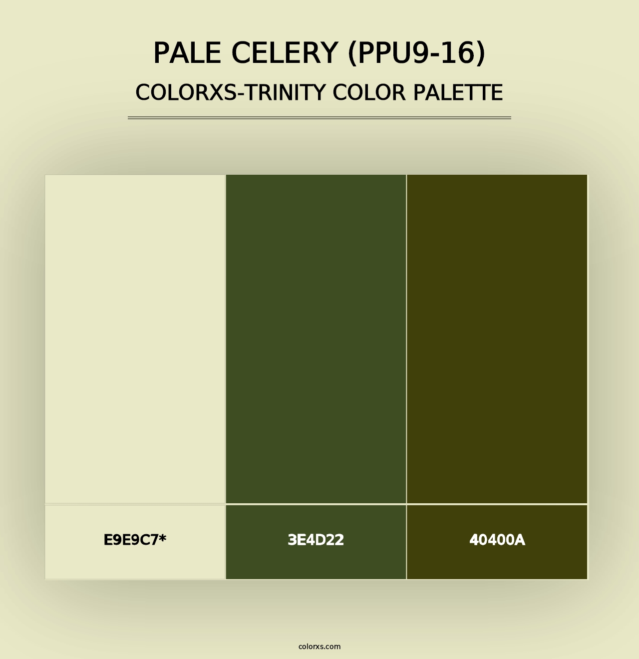 Pale Celery (PPU9-16) - Colorxs Trinity Palette