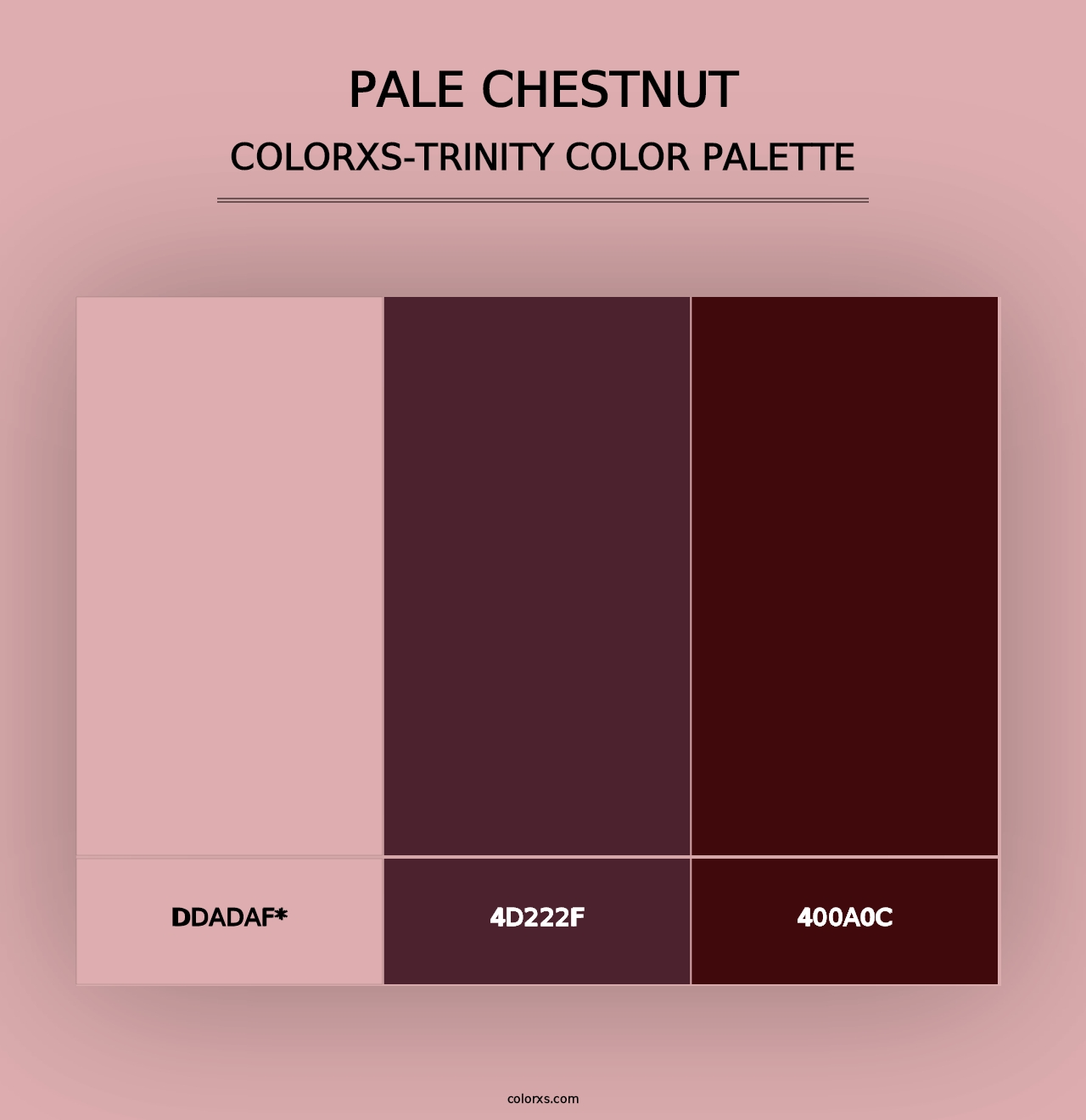 Pale Chestnut - Colorxs Trinity Palette