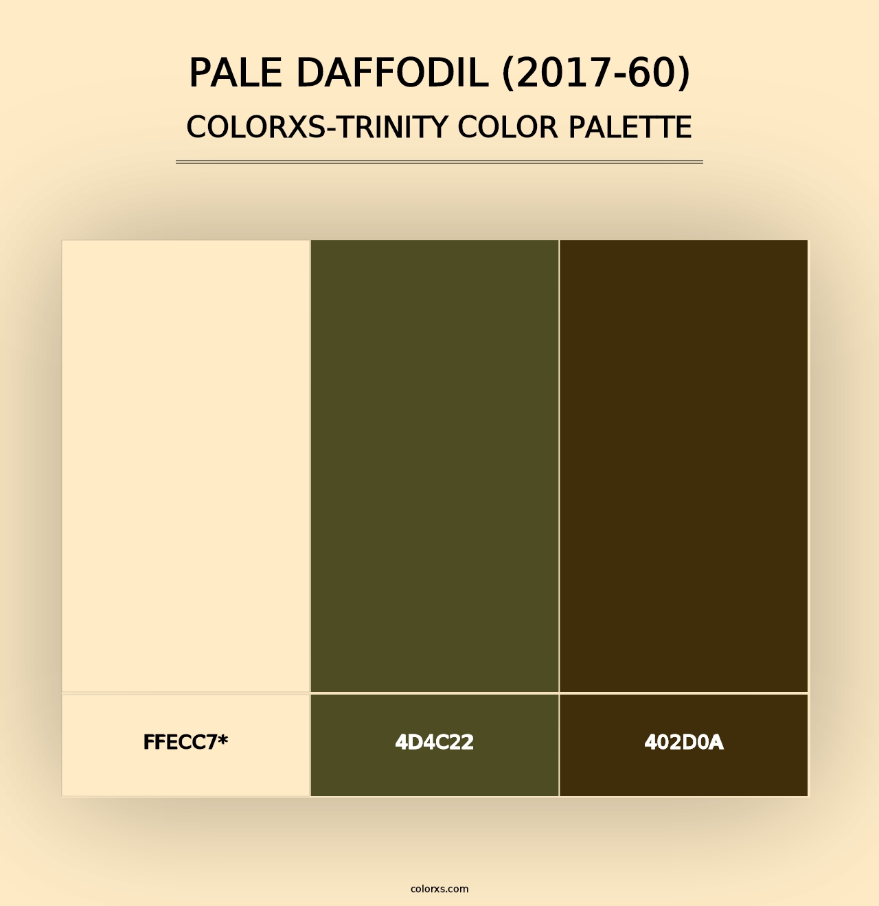 Pale Daffodil (2017-60) - Colorxs Trinity Palette