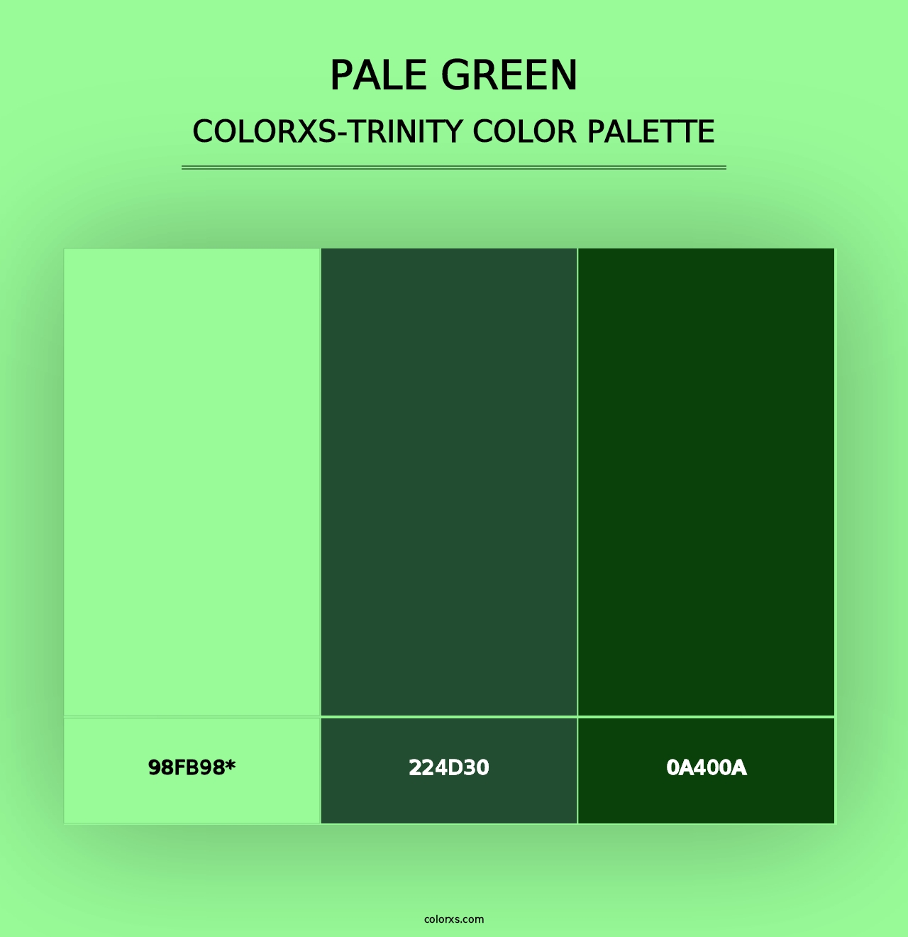 Pale Green - Colorxs Trinity Palette