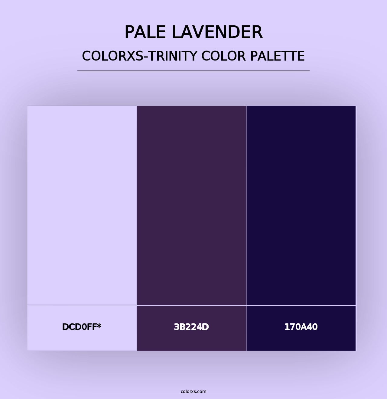 Pale Lavender - Colorxs Trinity Palette