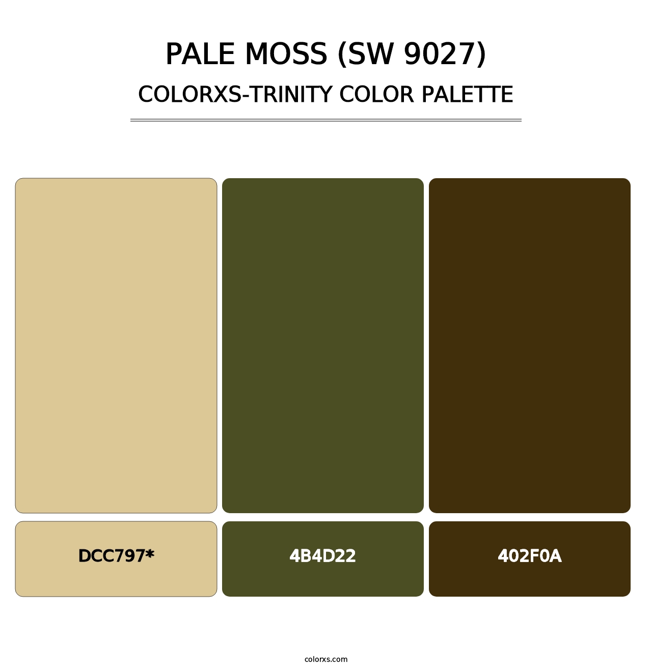 Pale Moss (SW 9027) - Colorxs Trinity Palette