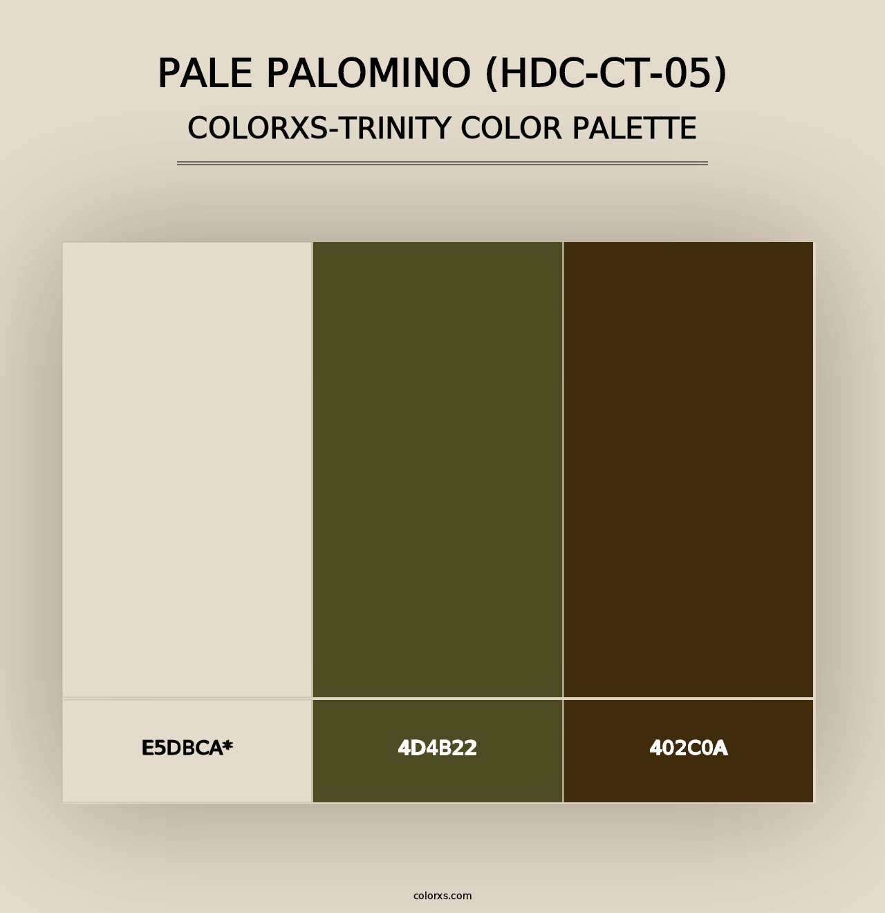 Pale Palomino (HDC-CT-05) - Colorxs Trinity Palette