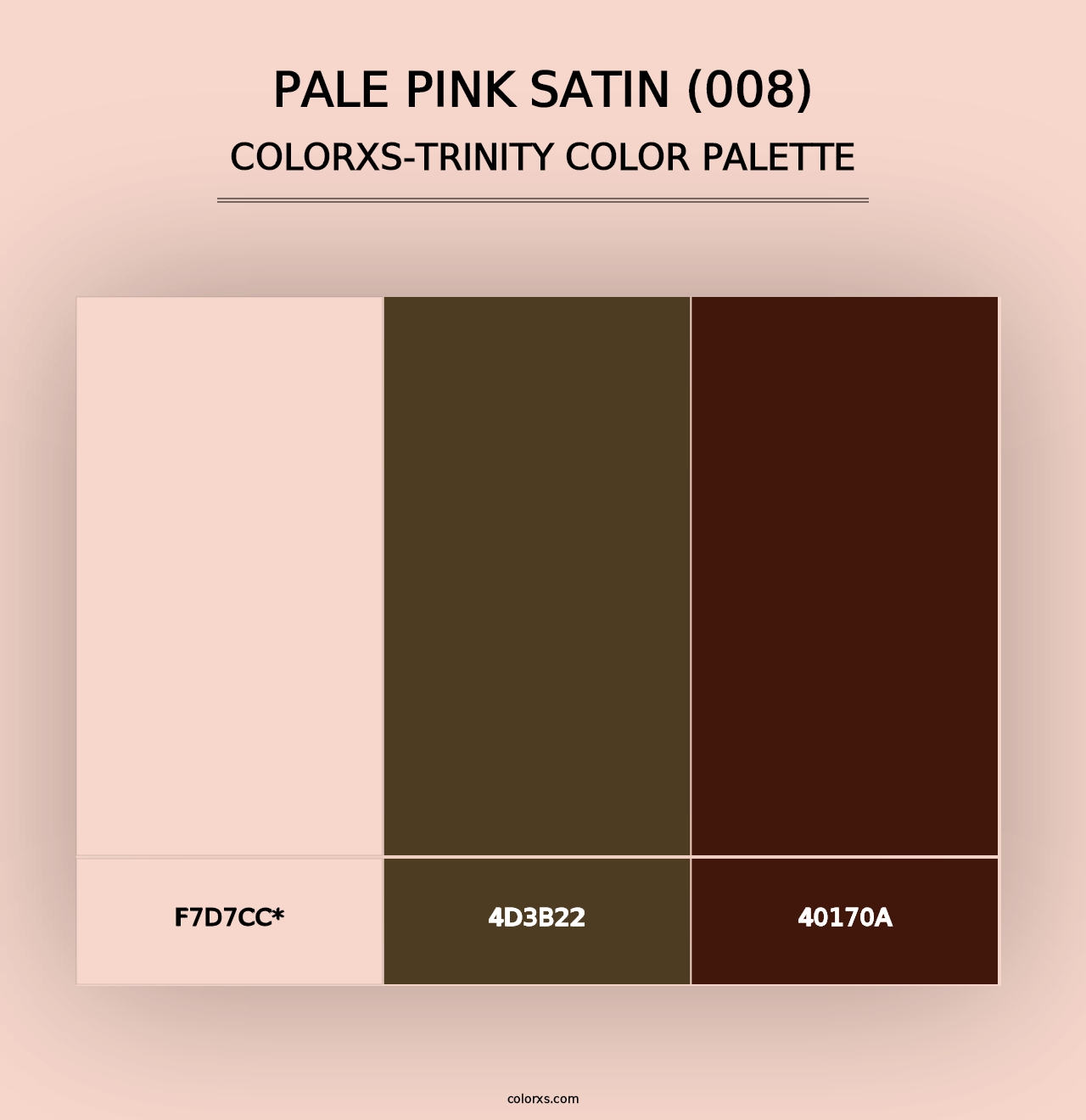 Pale Pink Satin (008) - Colorxs Trinity Palette