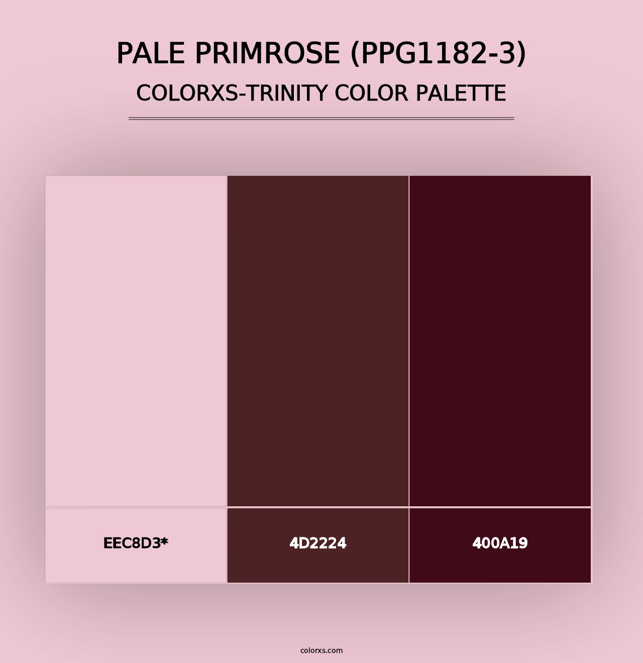 Pale Primrose (PPG1182-3) - Colorxs Trinity Palette