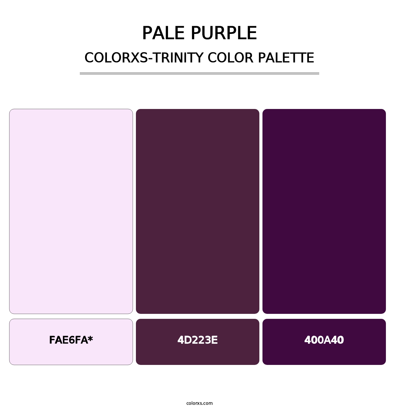 Pale Purple - Colorxs Trinity Palette