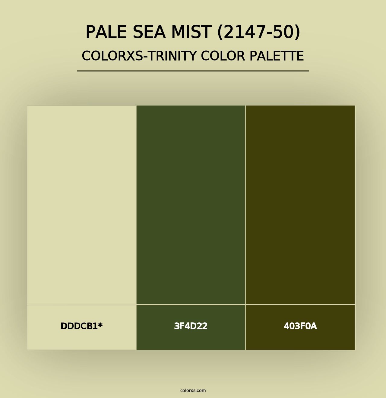 Pale Sea Mist (2147-50) - Colorxs Trinity Palette