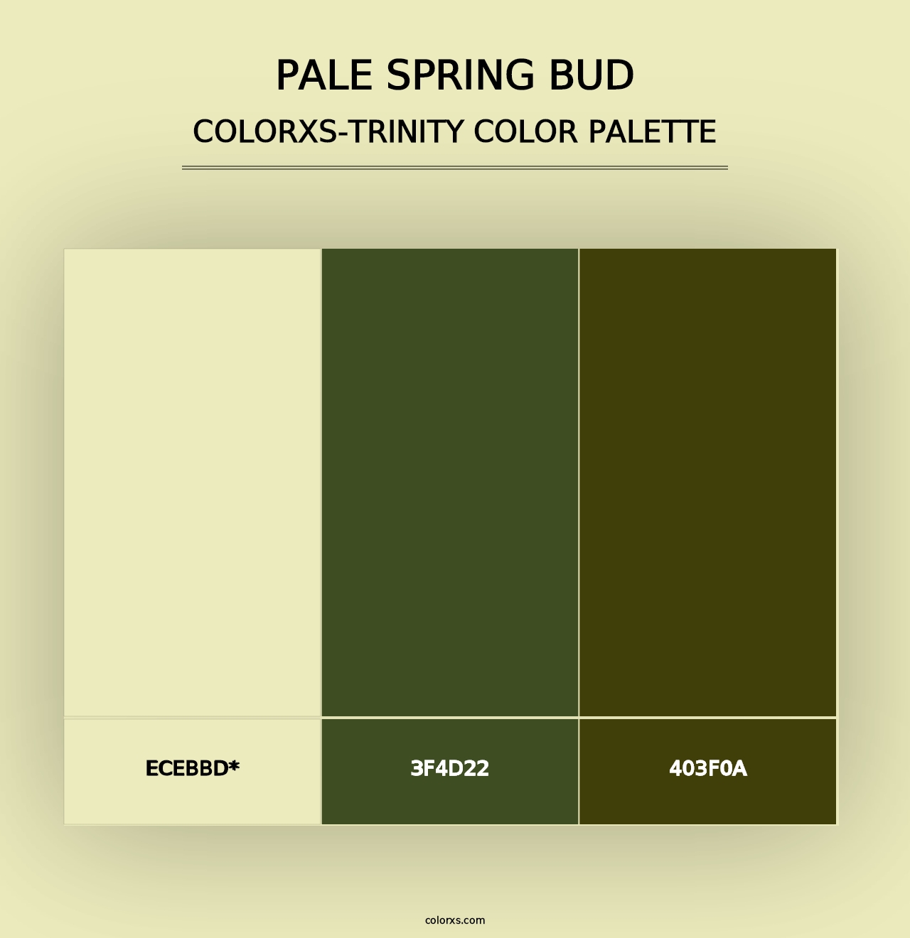 Pale Spring Bud - Colorxs Trinity Palette