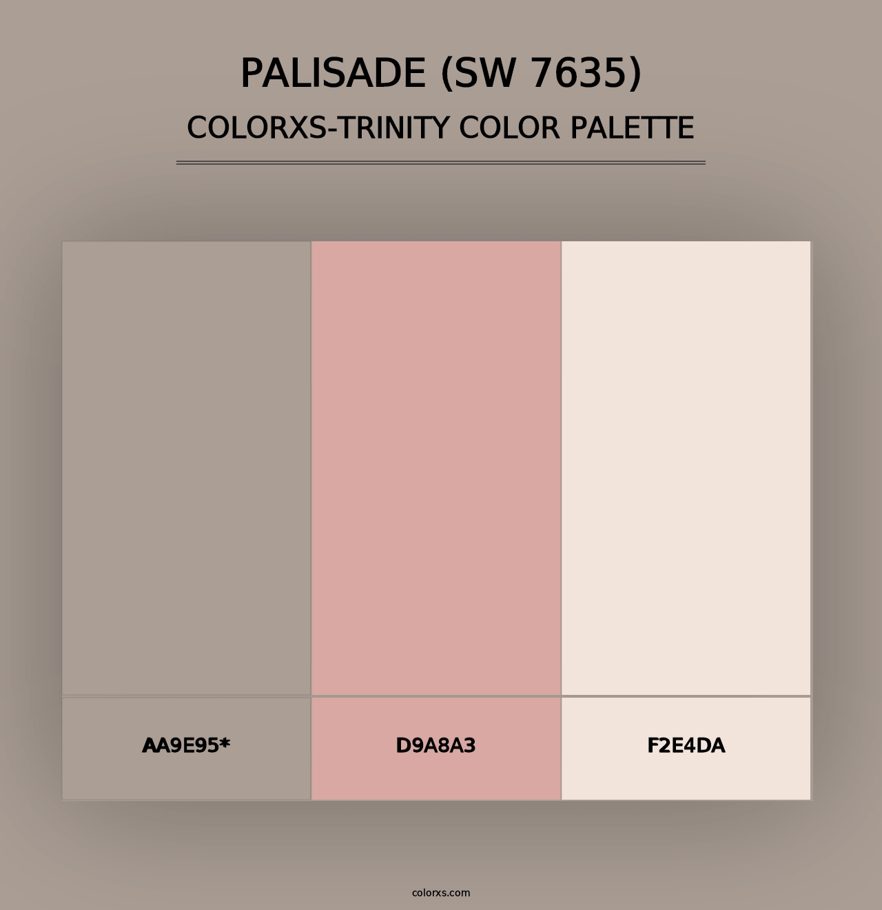 Palisade (SW 7635) - Colorxs Trinity Palette