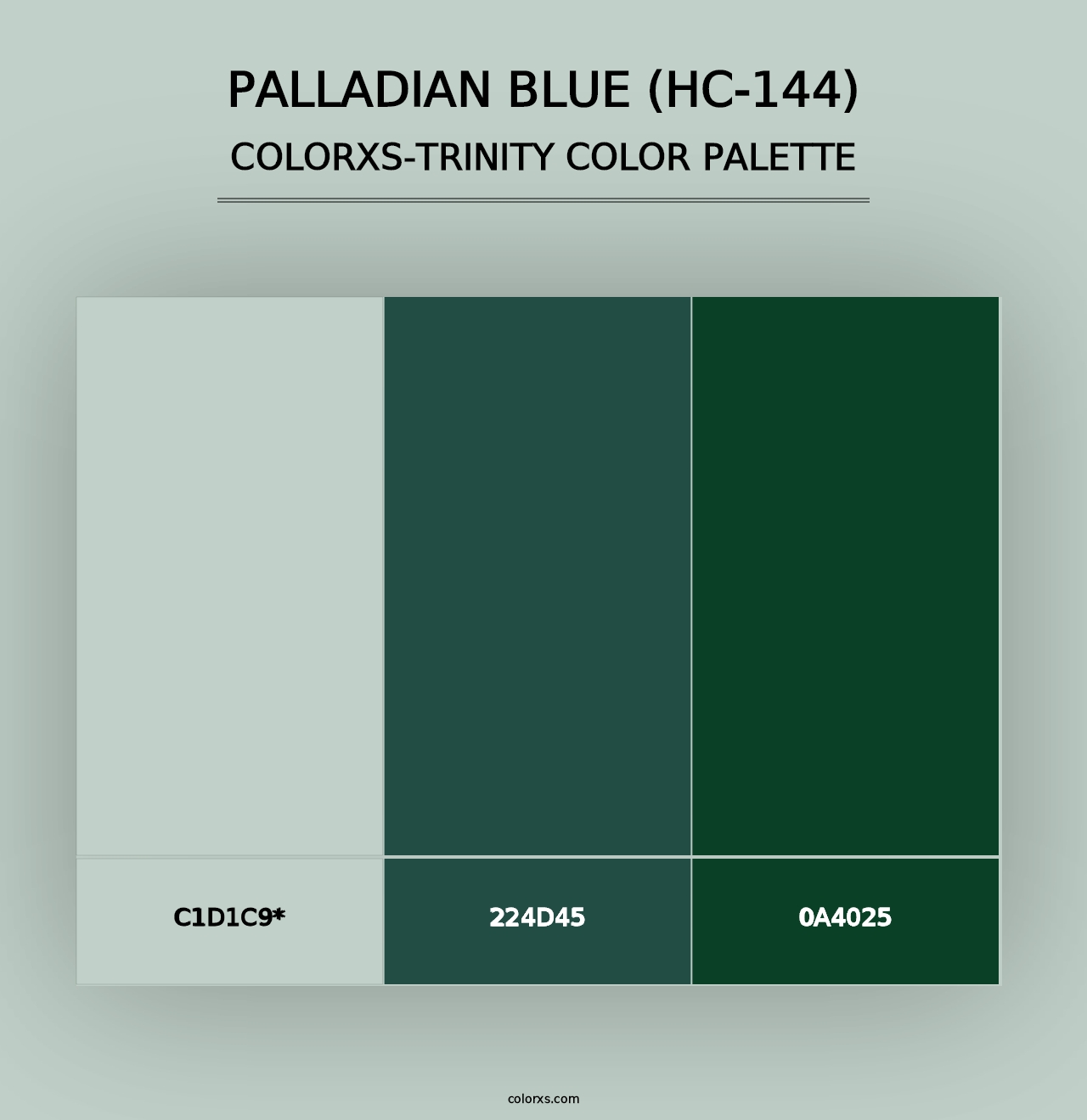 Palladian Blue (HC-144) - Colorxs Trinity Palette