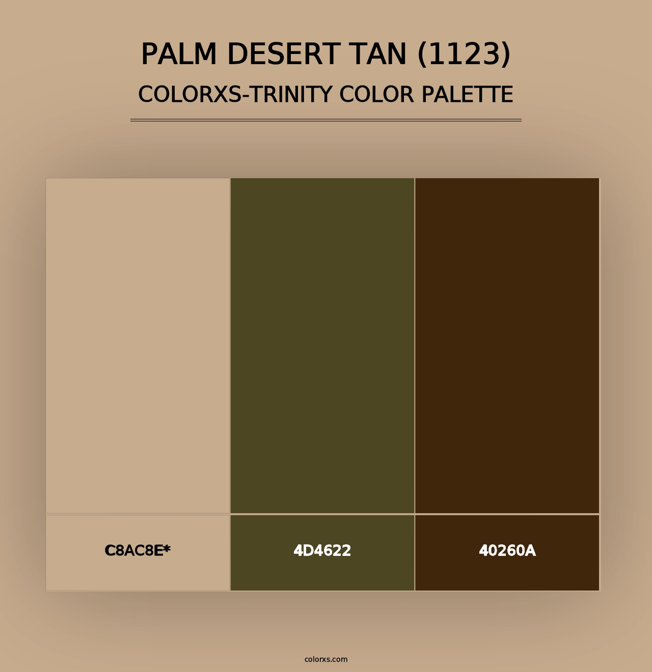 Palm Desert Tan (1123) - Colorxs Trinity Palette