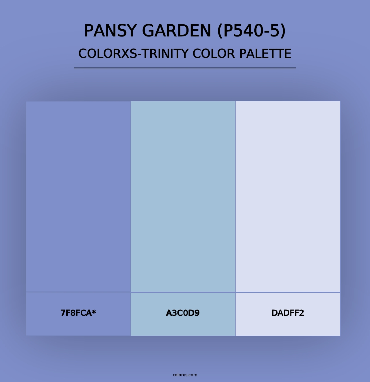 Pansy Garden (P540-5) - Colorxs Trinity Palette