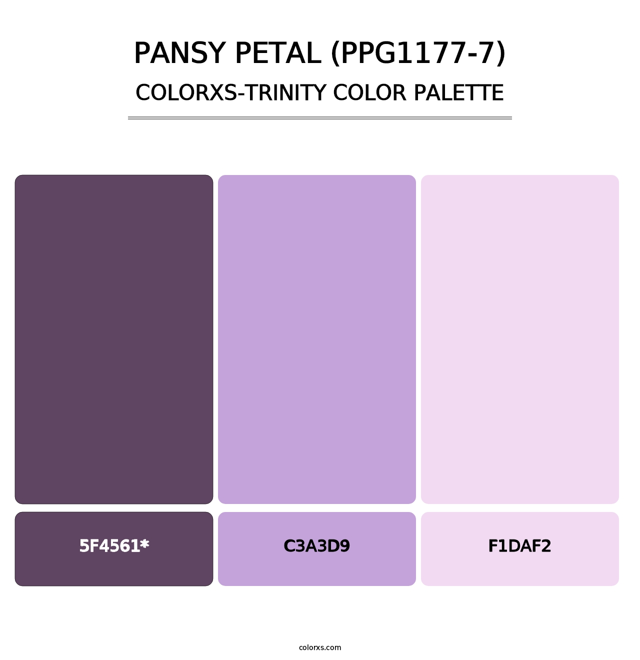 Pansy Petal (PPG1177-7) - Colorxs Trinity Palette