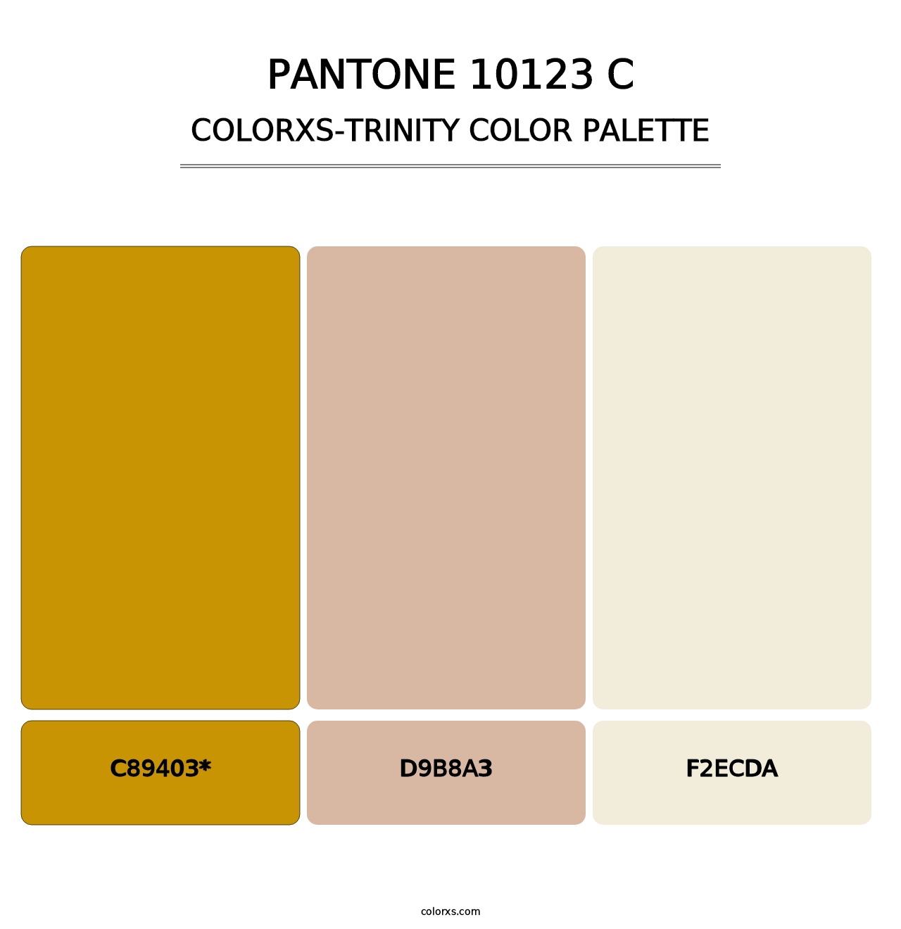 PANTONE 10123 C - Colorxs Trinity Palette