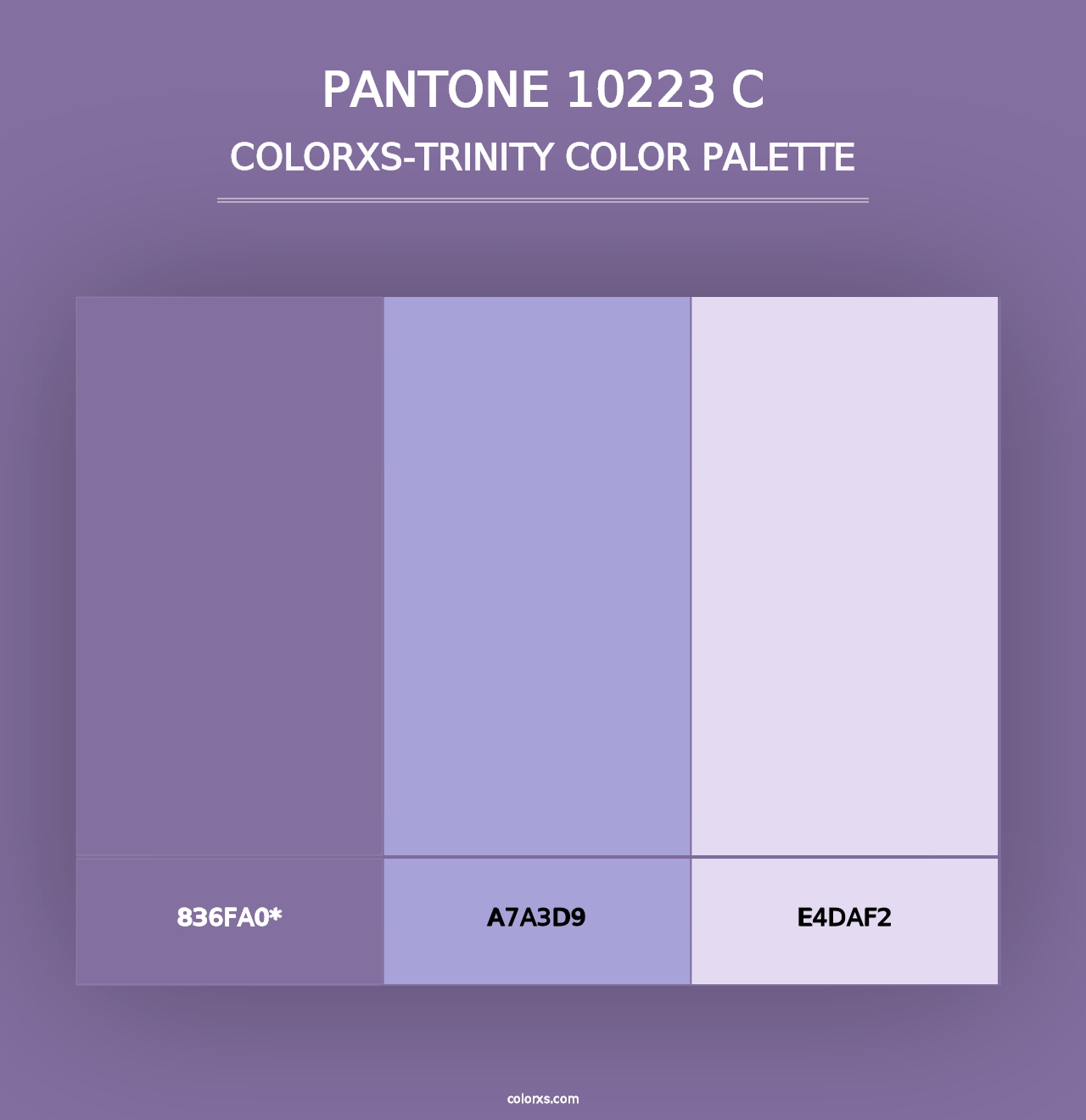 PANTONE 10223 C - Colorxs Trinity Palette