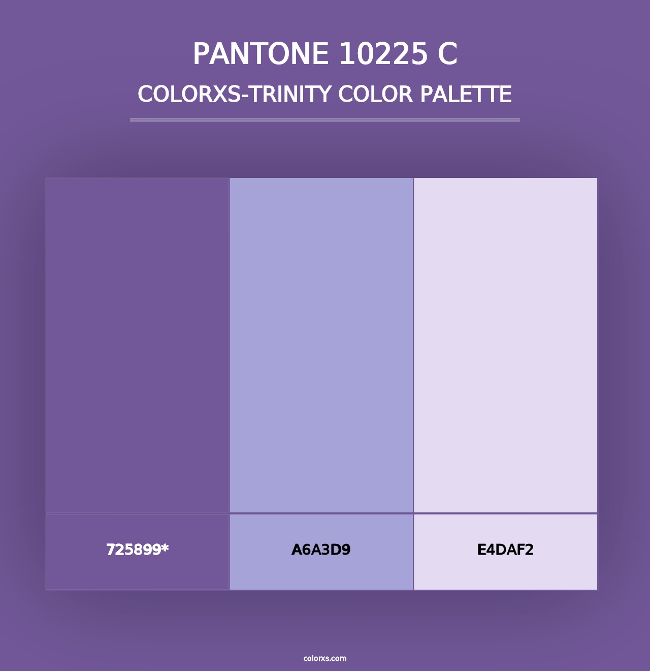 PANTONE 10225 C - Colorxs Trinity Palette