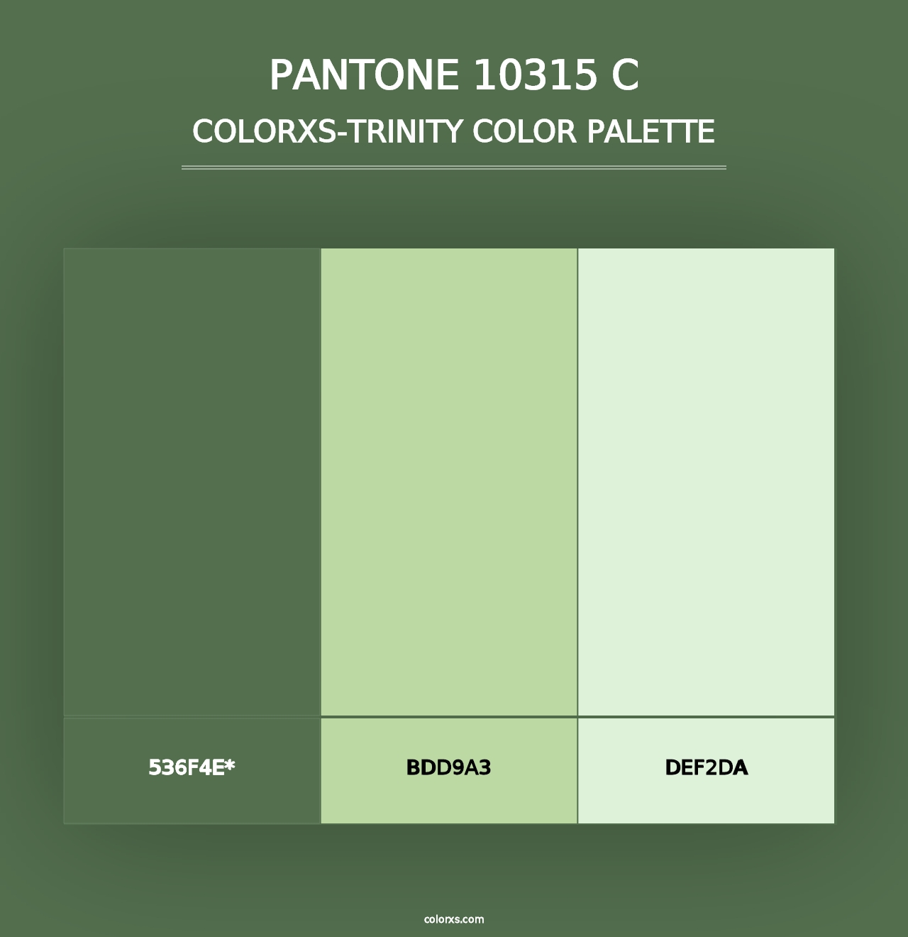 PANTONE 10315 C - Colorxs Trinity Palette