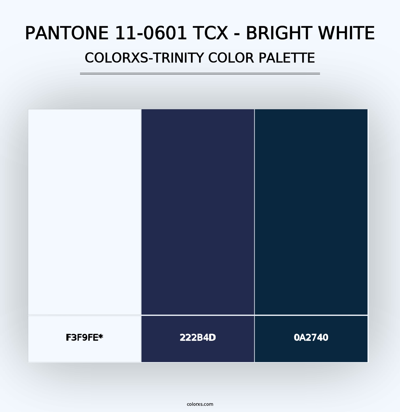 PANTONE 11-0601 TCX - Bright White - Colorxs Trinity Palette