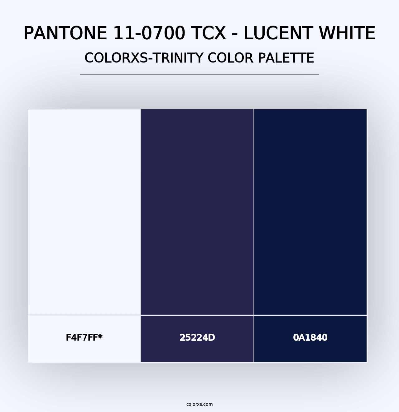 PANTONE 11-0700 TCX - Lucent White - Colorxs Trinity Palette