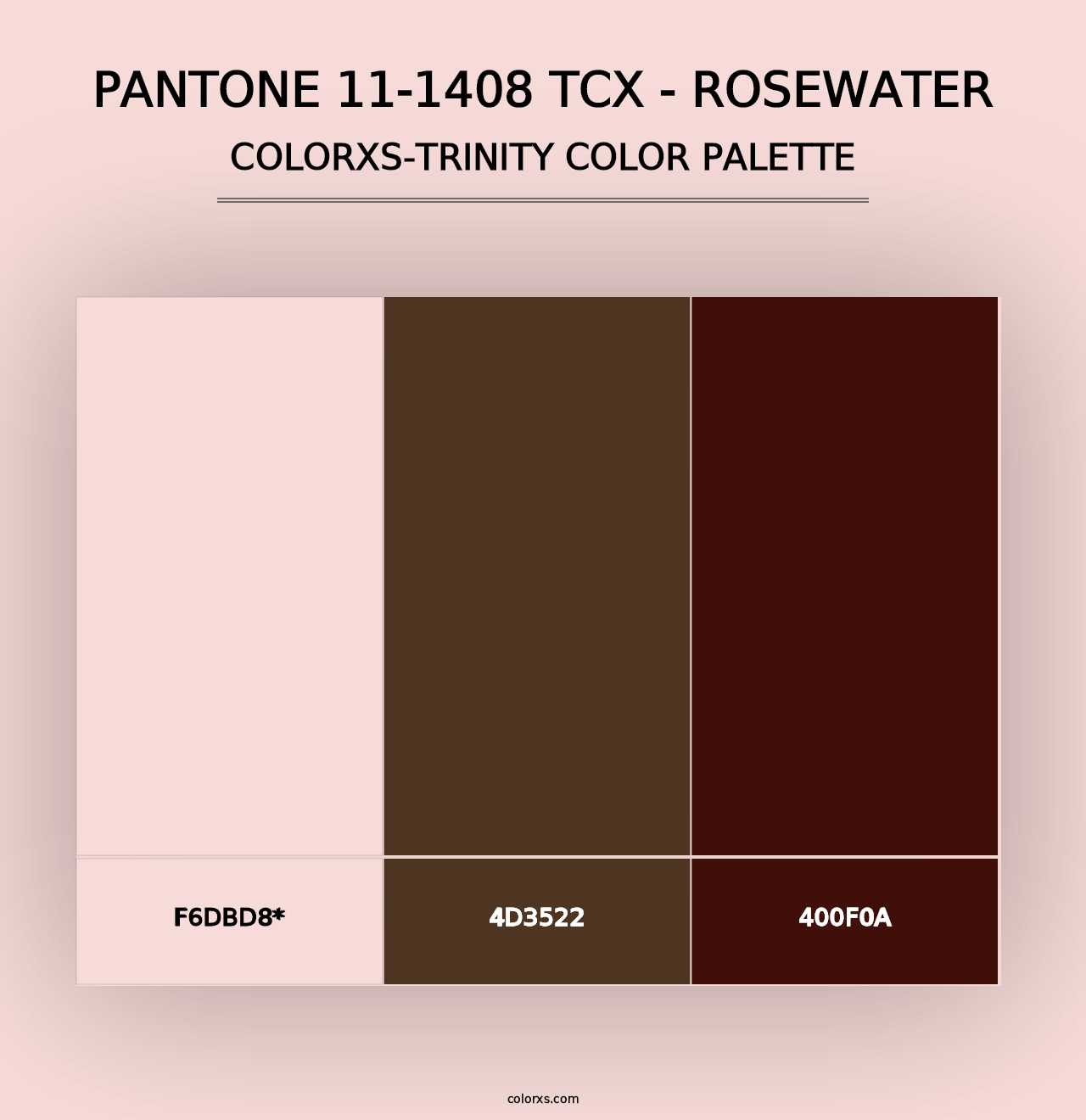 PANTONE 11-1408 TCX - Rosewater - Colorxs Trinity Palette