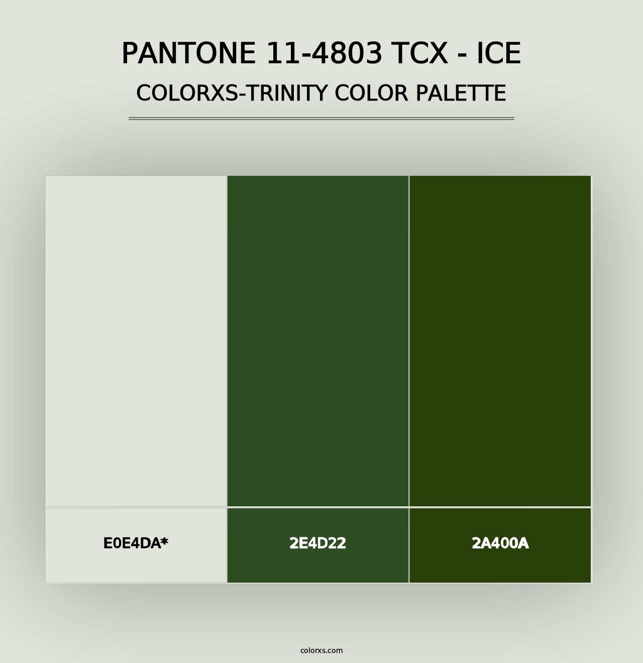 PANTONE 11-4803 TCX - Ice - Colorxs Trinity Palette