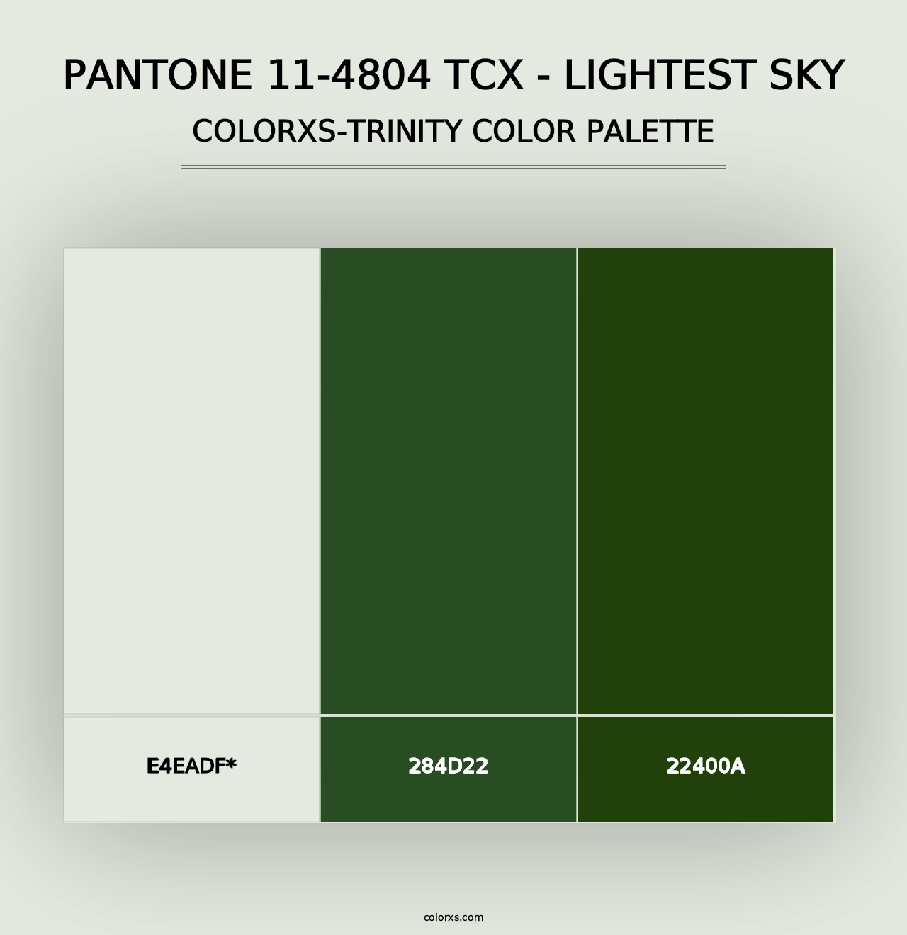 PANTONE 11-4804 TCX - Lightest Sky - Colorxs Trinity Palette