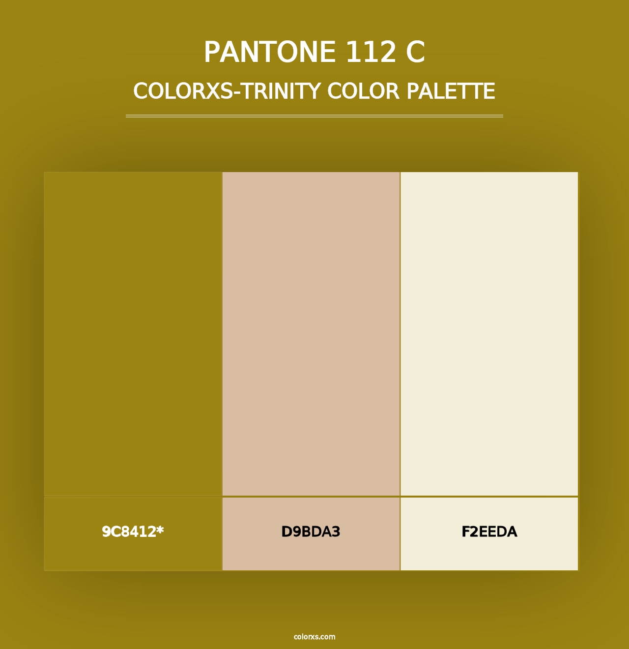 PANTONE 112 C - Colorxs Trinity Palette