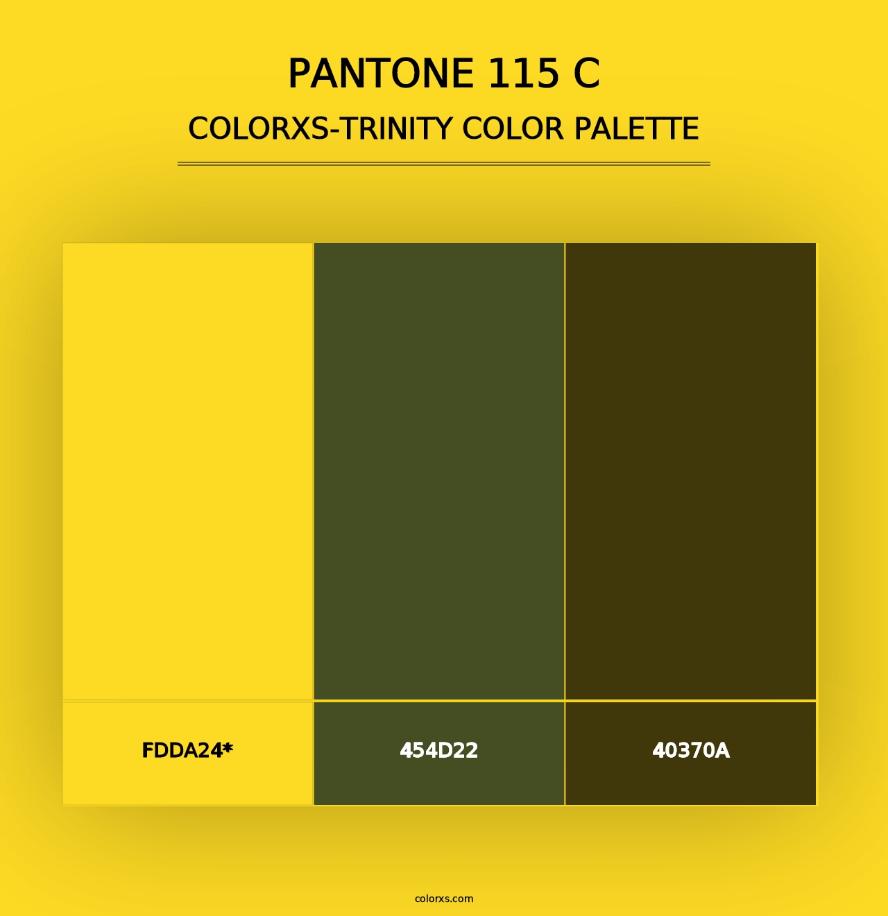 PANTONE 115 C - Colorxs Trinity Palette