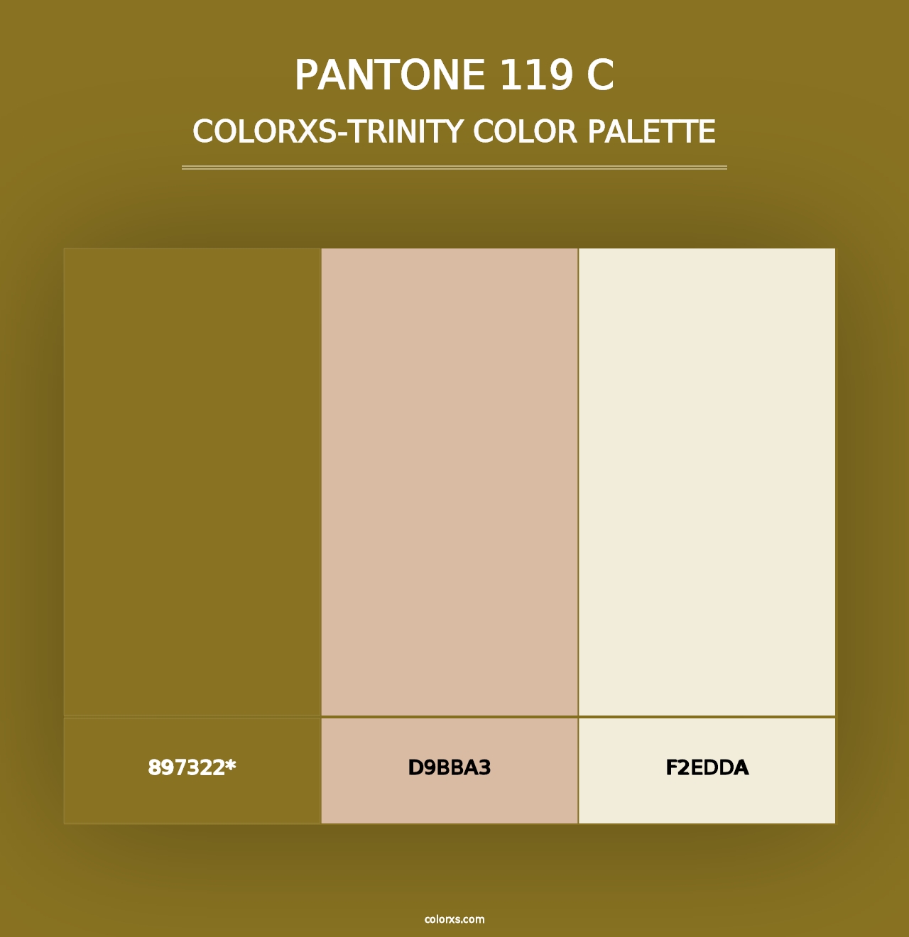 PANTONE 119 C - Colorxs Trinity Palette