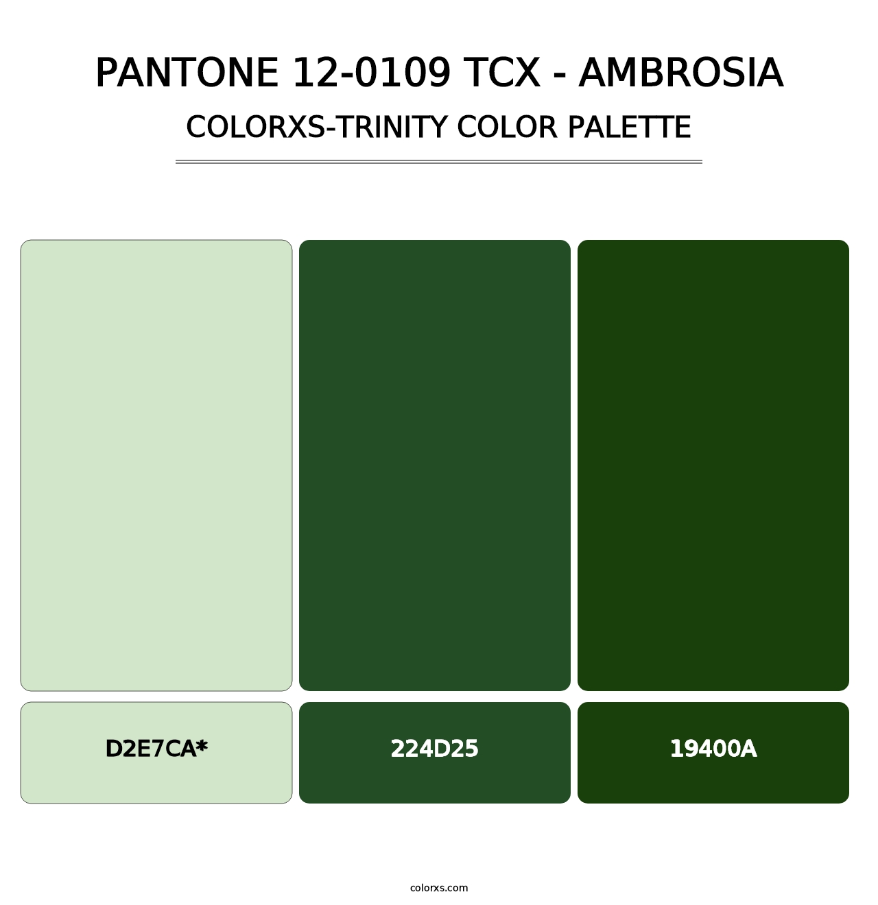 PANTONE 12-0109 TCX - Ambrosia - Colorxs Trinity Palette