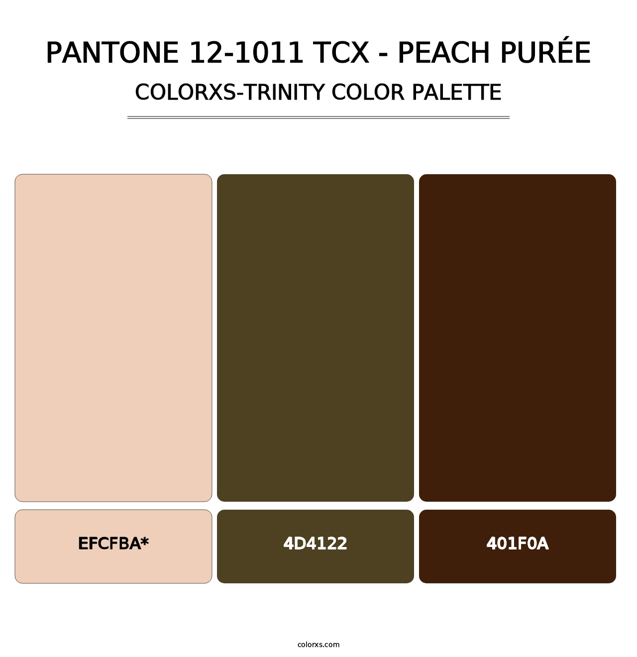 PANTONE 12-1011 TCX - Peach Purée - Colorxs Trinity Palette