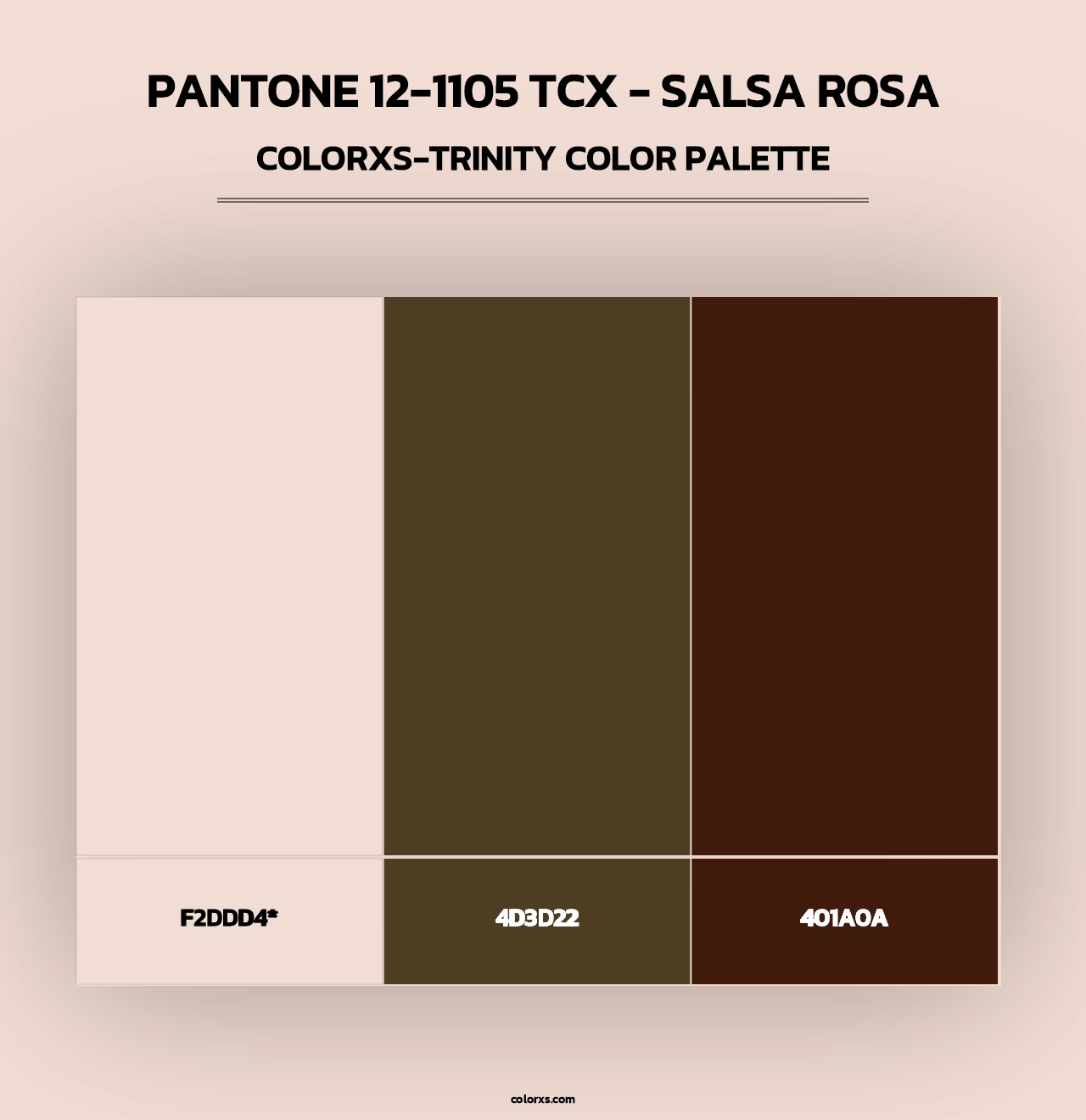 PANTONE 12-1105 TCX - Salsa Rosa - Colorxs Trinity Palette