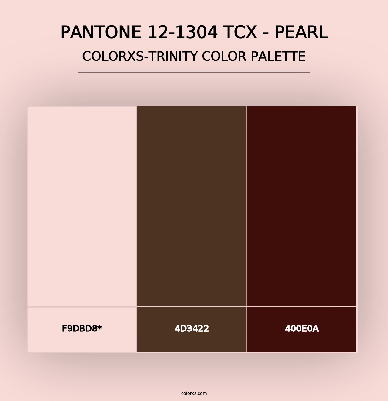 PANTONE 12-1304 TCX - Pearl - Colorxs Trinity Palette